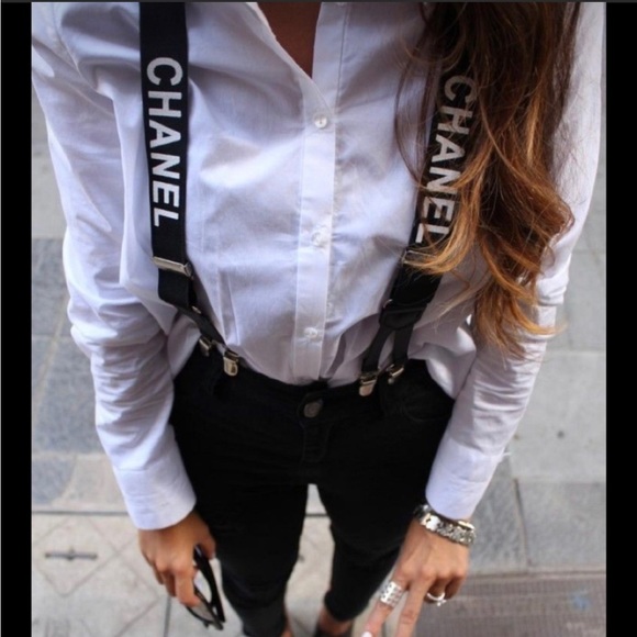 Chanel Suspenders - please read! White only available ! - Picture 1 of 8